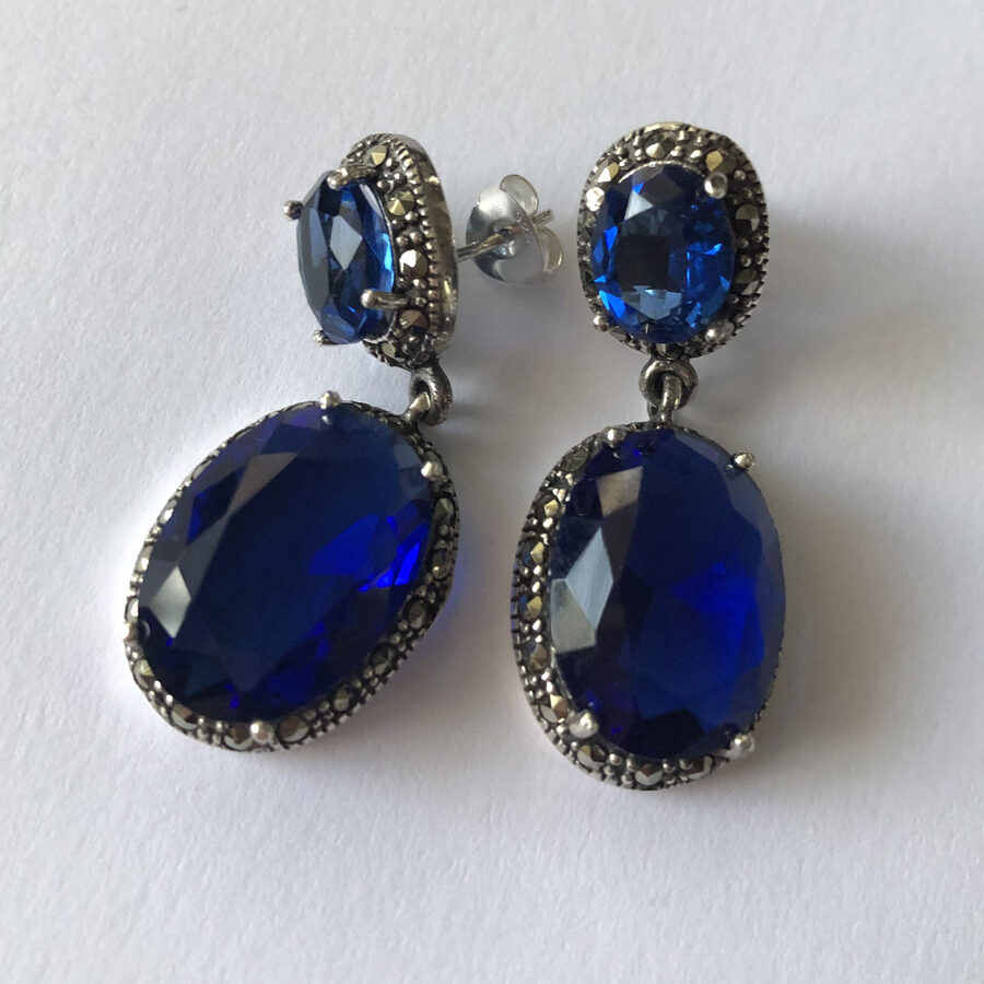 Blue Earrings Alba