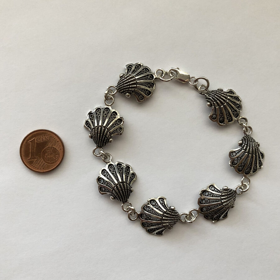 Silver Shell Bracelet Las Conchas II