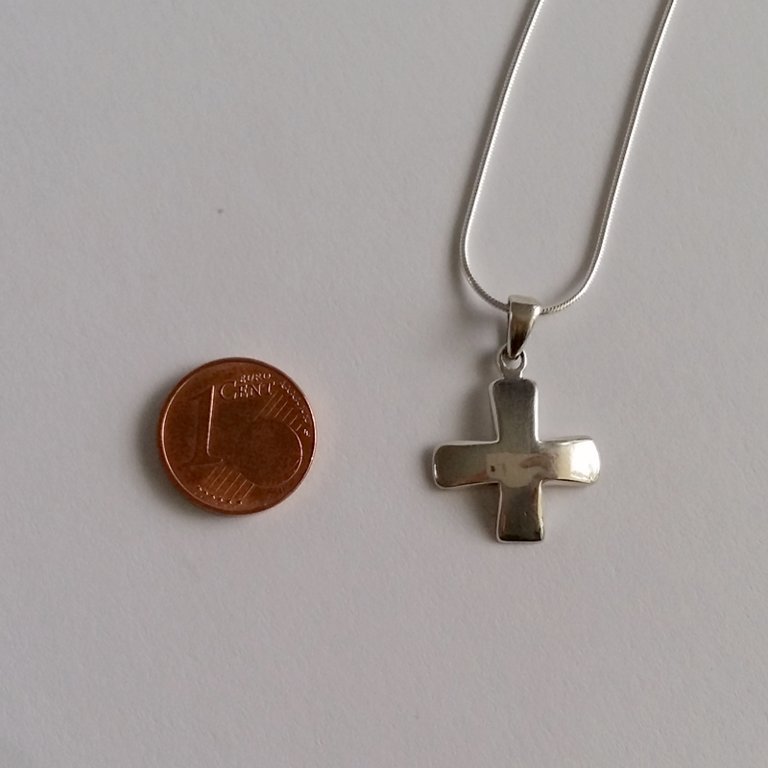 Sterling Silver Cross Pendant Simplicity