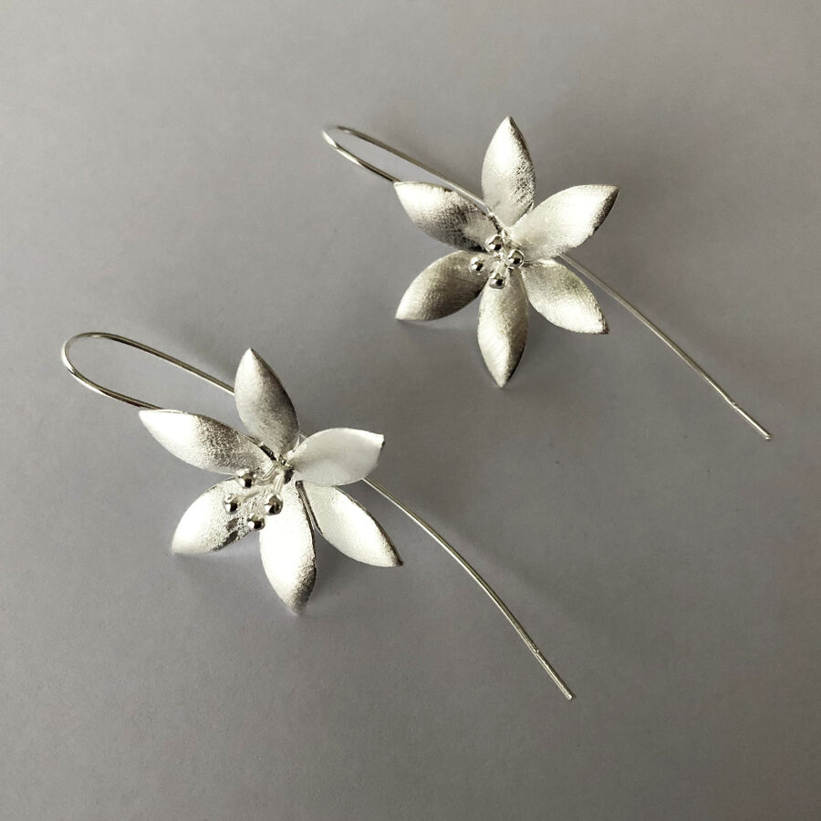 Flower Earrings Flor de Hielo