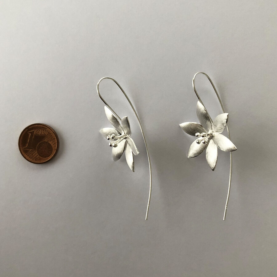 Flower Earrings Flor de Hielo