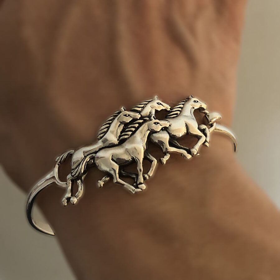 Silver Horse Bracelet Caballos