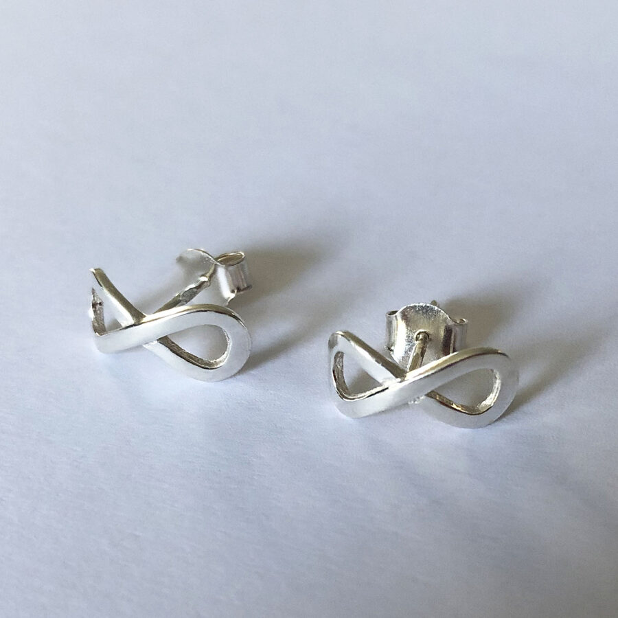 Silver Earrings Infinito Studs