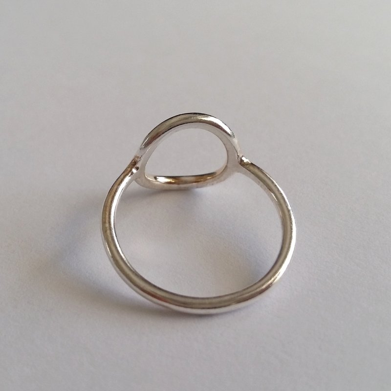 Silver Karma Circle Ring