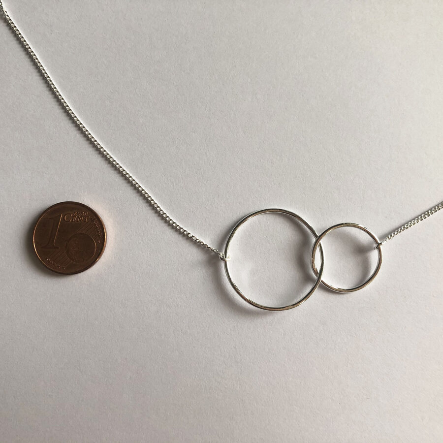 Silver Infinity Necklace L 