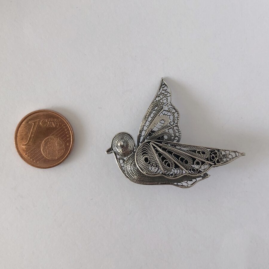 Silver Bird Brooch Paloma