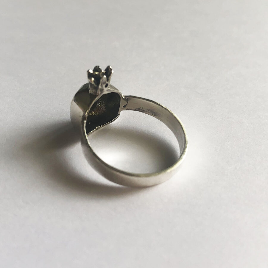 Silver Pomegranate Ring Granada 