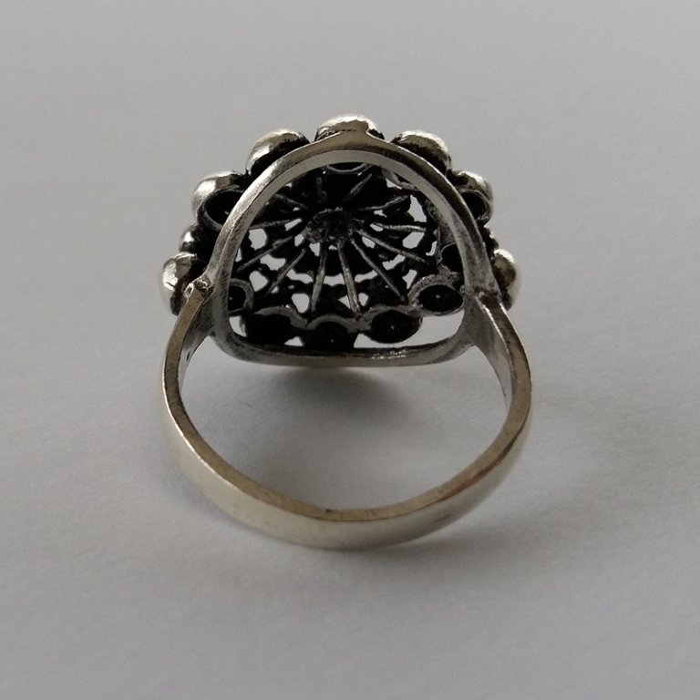 Charro Button Ring