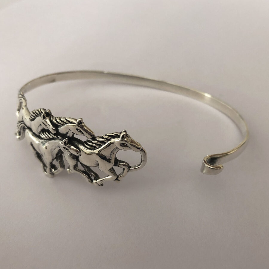 Silver Horse Bracelet Caballos