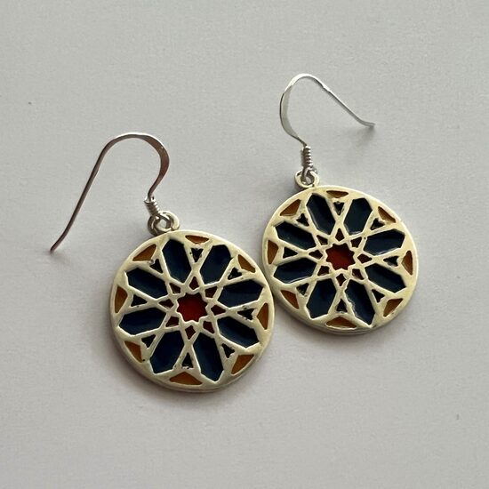 Sudraba auskari Alhambra Flor 