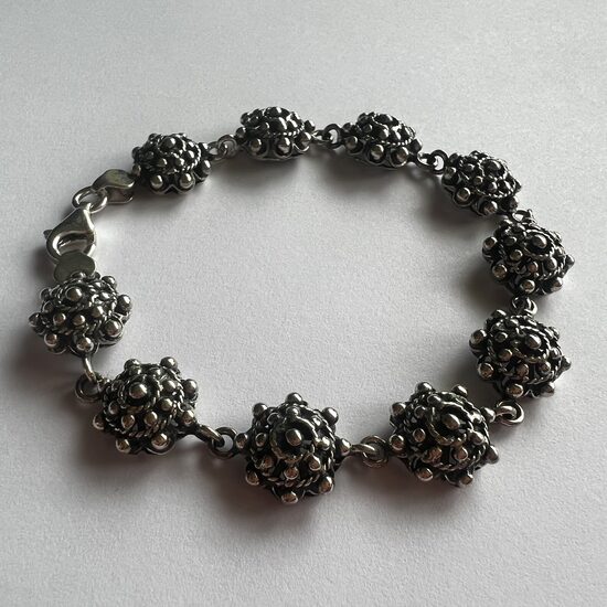 Silver Bracelet Charro Mediano 