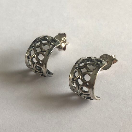 Sterling Silver Earrings Calado 