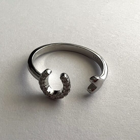 Silver Horseshoe Ring Herradura