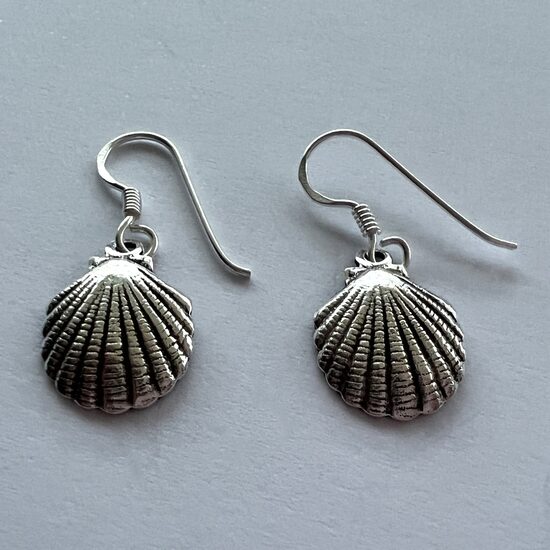 Sudraba gliemežvāka auskari Santiago Small