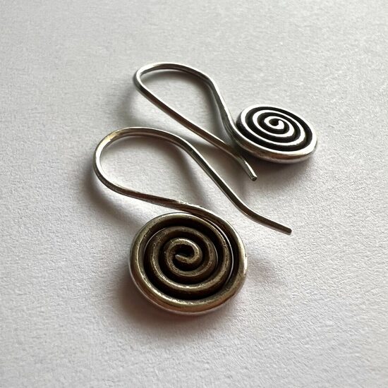 Sudraba auskari Espiral 