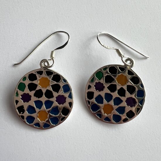 Silver Earrings Alhambra Ornamento 