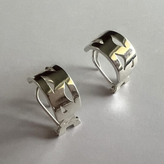 Sudraba auskari Beate