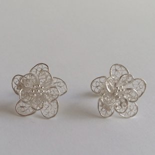 Filigree Earrings Flor de Alegria II