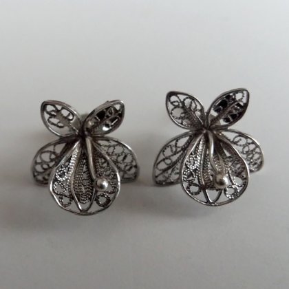 Filigree Earrings Orquideas Chicas