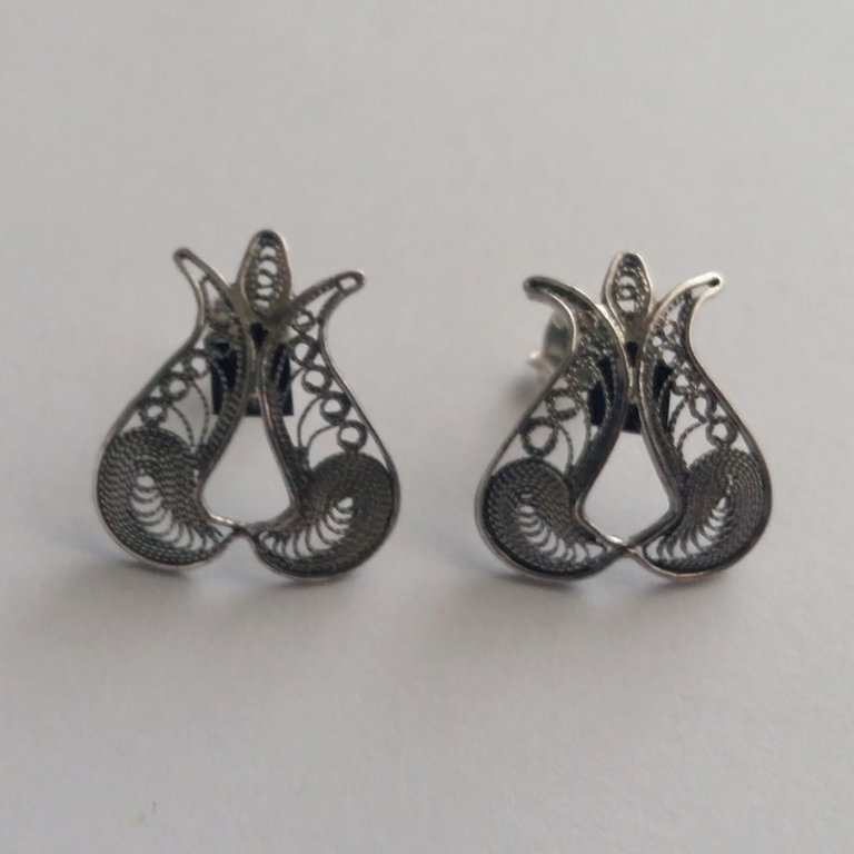Filigree Earrings Pomegranate