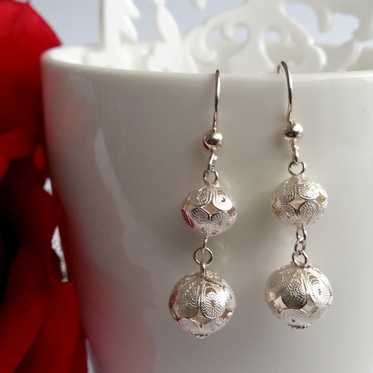 Filigree Earrings Almeria, light