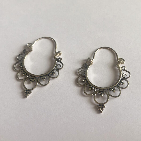 Silver Earrings Aro Boho